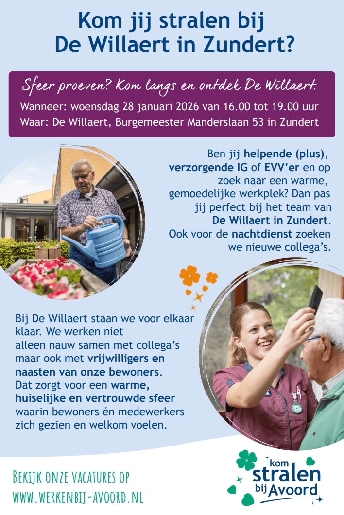 Kom jij stralen bij De Willaert in Zundert?